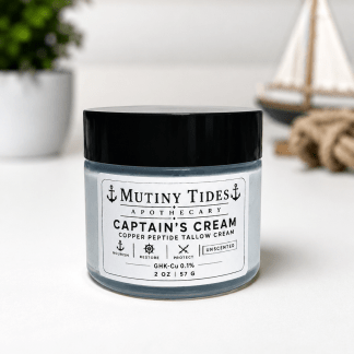 Captain's Cream Copper Peptide Tallow Cream 2oz.